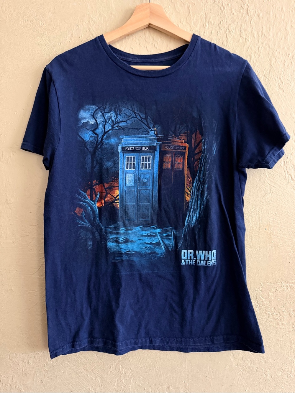 Dr. Who Graphic Short-Sleeve Tee in Navy